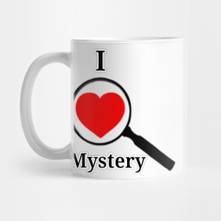 I <3 Mystery Magnifying Glass red Mug